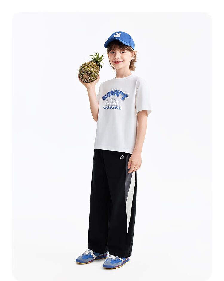 Annil Kids Boys Girls Crew Neck Short Sleeve T-Shirt 2026 Summer New Memory Foam Cooling Sports Casual Top 16